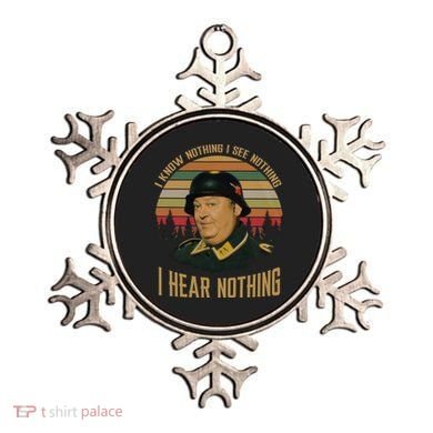 I Know Nothing I See Nothing I Hear Nothing Vintage Retro Ornament