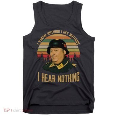 I Know Nothing I See Nothing I Hear Nothing Vintage Retro Tank Top
