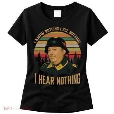 I Know Nothing I See Nothing I Hear Nothing Vintage Retro Women's T-Shirt