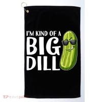 I'm Kind Of A Big Dill Funny Pickle Golf Towel thumb 0
