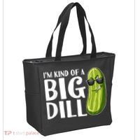 I'm Kind Of A Big Dill Funny Pickle Tote Bag thumb 2