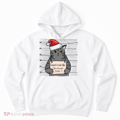 I Knocked Over The Christmas Tree Funny Cat Christmas Gift Hoodie