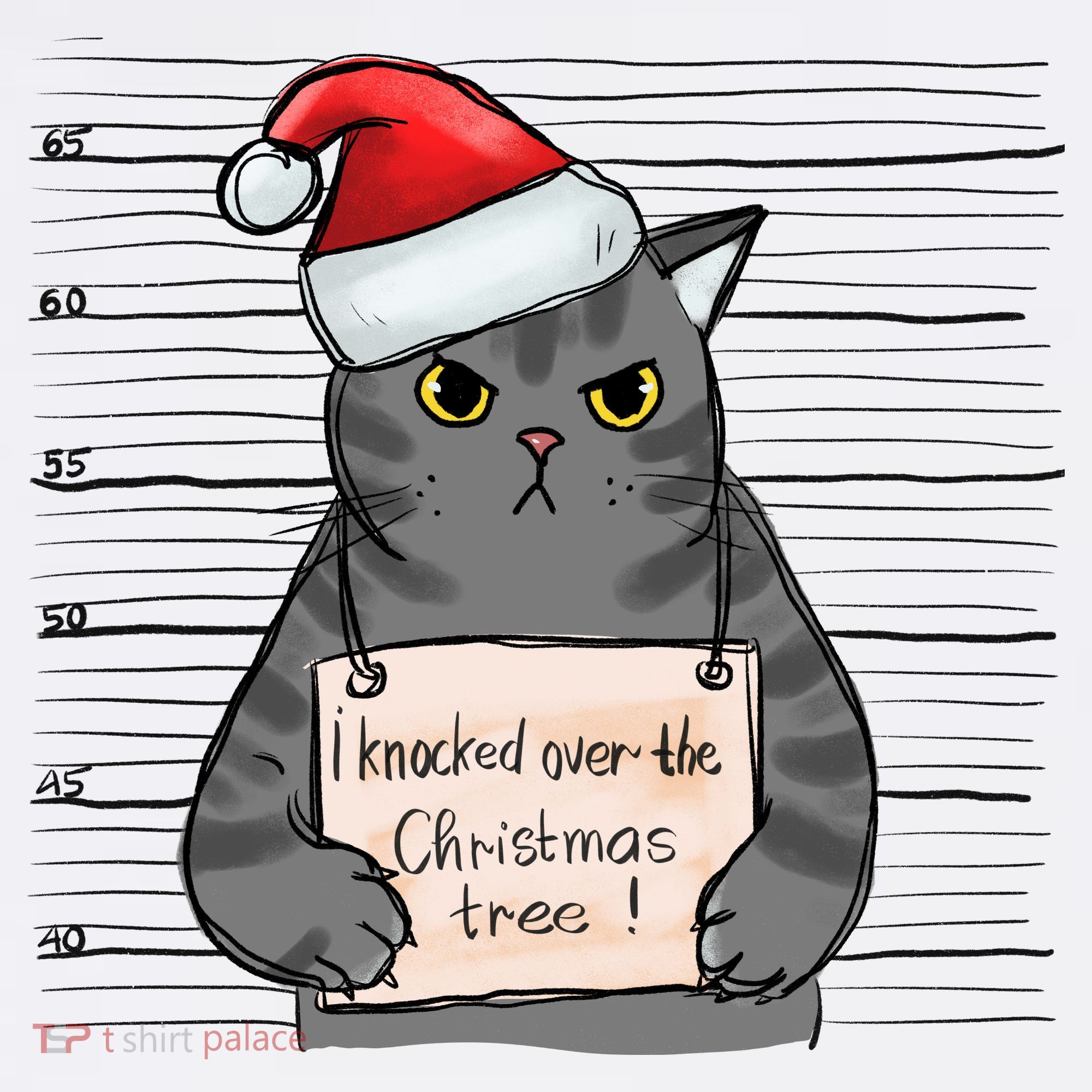 I Knocked Over The Christmas Tree Funny Cat Christmas Gift Hoodie