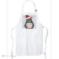 I Knocked Over The Christmas Tree Funny Cat Christmas Gift Apron thumb 0