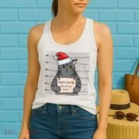 I Knocked Over The Christmas Tree Funny Cat Christmas Gift Women's Tank Top thumb 2
