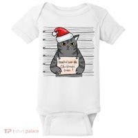 I Knocked Over The Christmas Tree Funny Cat Christmas Gift Baby Bodysuit thumb 0