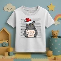 I Knocked Over The Christmas Tree Funny Cat Christmas Gift Toddler T-Shirt thumb 3