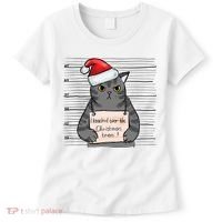 I Knocked Over The Christmas Tree Funny Cat Christmas Gift Women's T-Shirt thumb 0