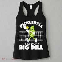 It's Kind Of A Big Dill Funny Pickleball Paddleball Women's Tank Top thumb 3