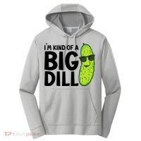 IM Kind Of A Big Dill Funny Pickle Performance Fleece Hoodie thumb 0