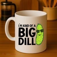 IM Kind Of A Big Dill Funny Pickle Coffee Mug thumb 4