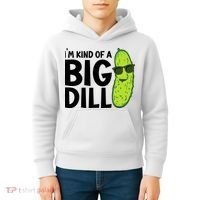 IM Kind Of A Big Dill Funny Pickle Kids Hoodie thumb 4