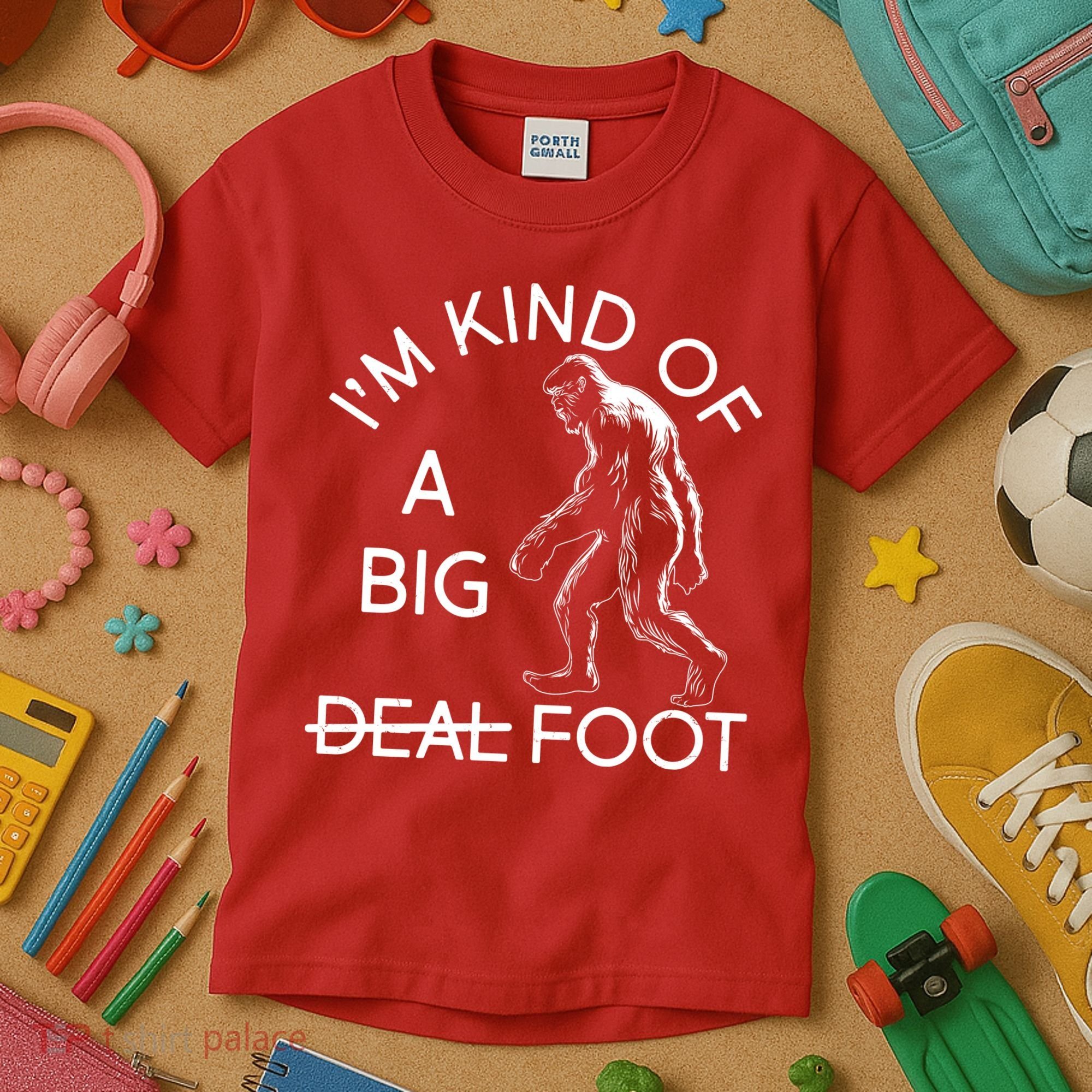I'm Kind Of A Big Deal Big Foot Kids T-Shirt