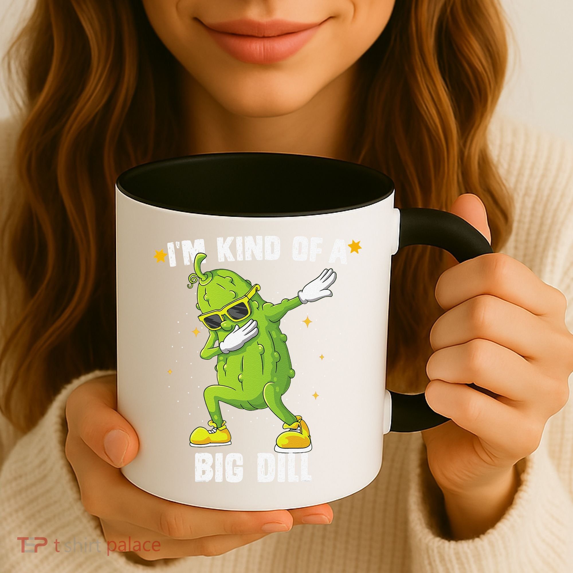 Im Kind Of Big Dill Pickle Dabbing Halloween Cucumber Coffee Mug