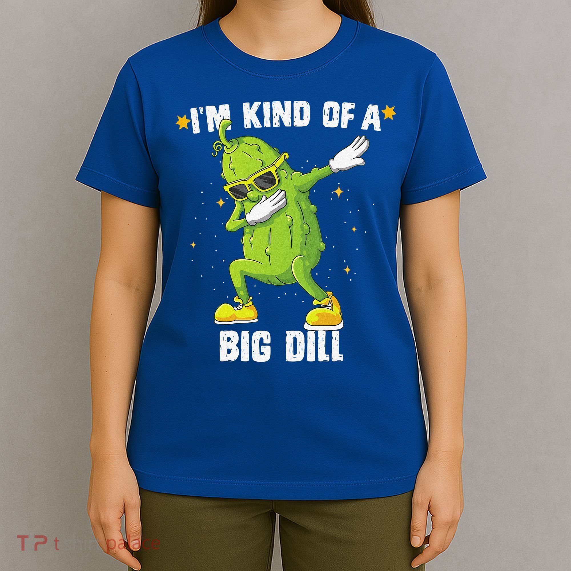 Im Kind Of Big Dill Pickle Dabbing Halloween Cucumber T-Shirt