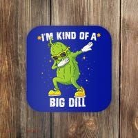 Im Kind Of Big Dill Pickle Dabbing Halloween Cucumber Coaster thumb 0