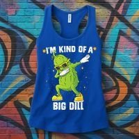 Im Kind Of Big Dill Pickle Dabbing Halloween Cucumber Women's Tank Top thumb 3