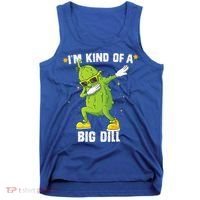 Im Kind Of Big Dill Pickle Dabbing Halloween Cucumber Tank Top thumb 0