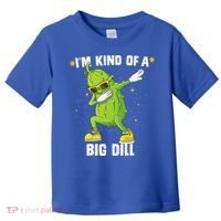 Im Kind Of Big Dill Pickle Dabbing Halloween Cucumber Toddler T-Shirt thumb 0