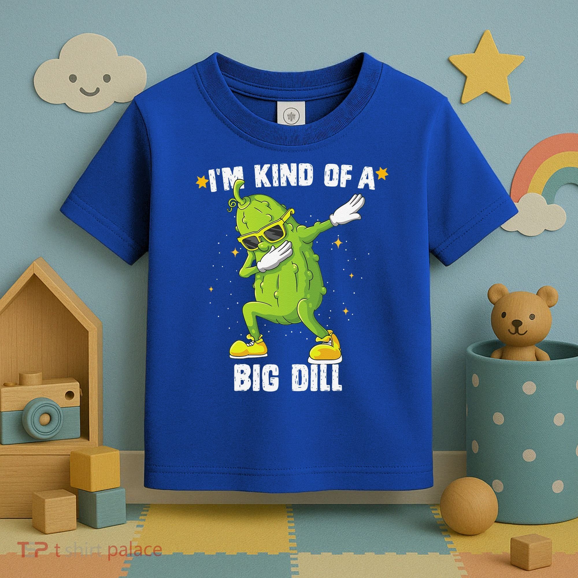 Im Kind Of Big Dill Pickle Dabbing Halloween Cucumber Toddler T-Shirt