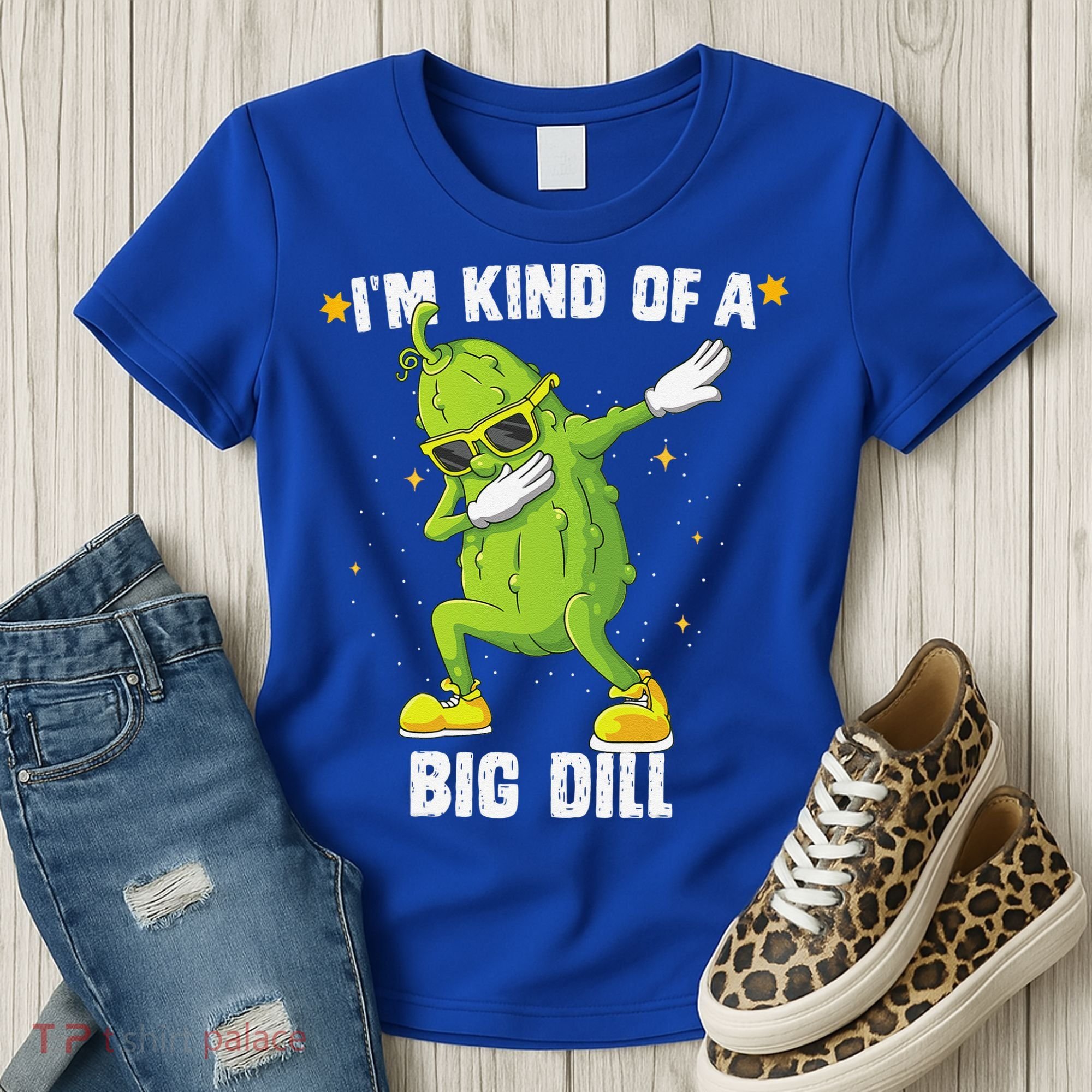 Im Kind Of Big Dill Pickle Dabbing Halloween Cucumber Women's T-Shirt