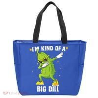 Im Kind Of Big Dill Pickle Dabbing Halloween Cucumber Tote Bag thumb 0