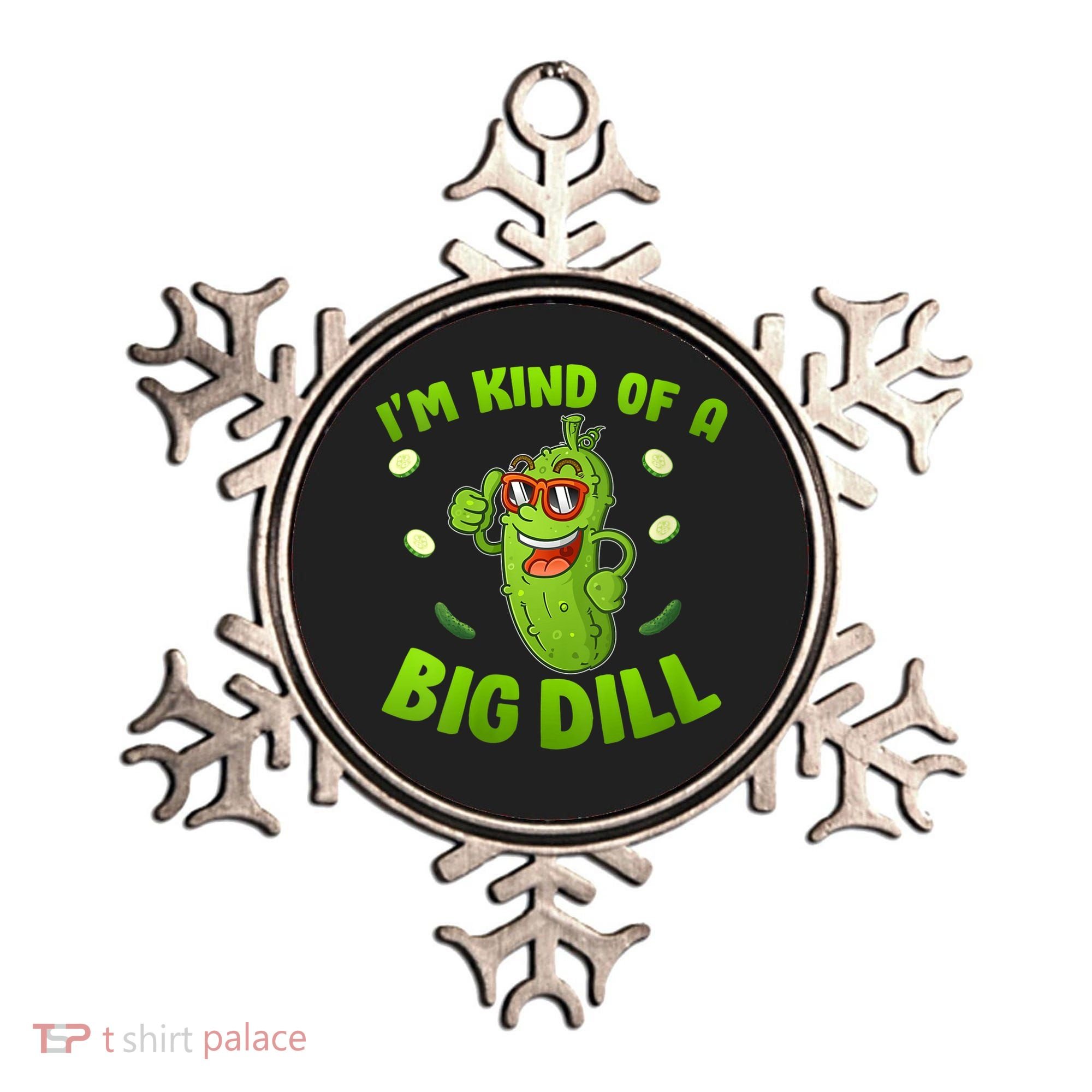 I'm Kind Of A Big Dill Pickle Cucumber Clothes VNeck Ornament