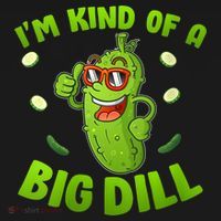 I'm Kind Of A Big Dill Pickle Cucumber Clothes VNeck Ornament thumb 1