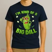 I'm Kind Of A Big Dill Pickle Cucumber Clothes VNeck T-Shirt thumb 3