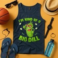 I'm Kind Of A Big Dill Pickle Cucumber Clothes VNeck Tank Top thumb 4
