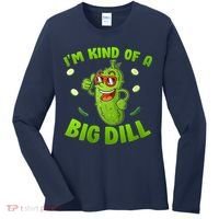 I'm Kind Of A Big Dill Pickle Cucumber Clothes VNeck Women's Long Sleeve Shirt thumb 0