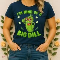 I'm Kind Of A Big Dill Pickle Cucumber Clothes VNeck Women's T-Shirt thumb 2