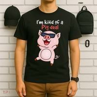 I’m kind of Pig Deal Funny Pig T-Shirt thumb 6