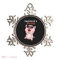 I’m kind of Pig Deal Funny Pig Ornament thumb 0