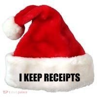 I Keep Receipts Santa Hat thumb 0