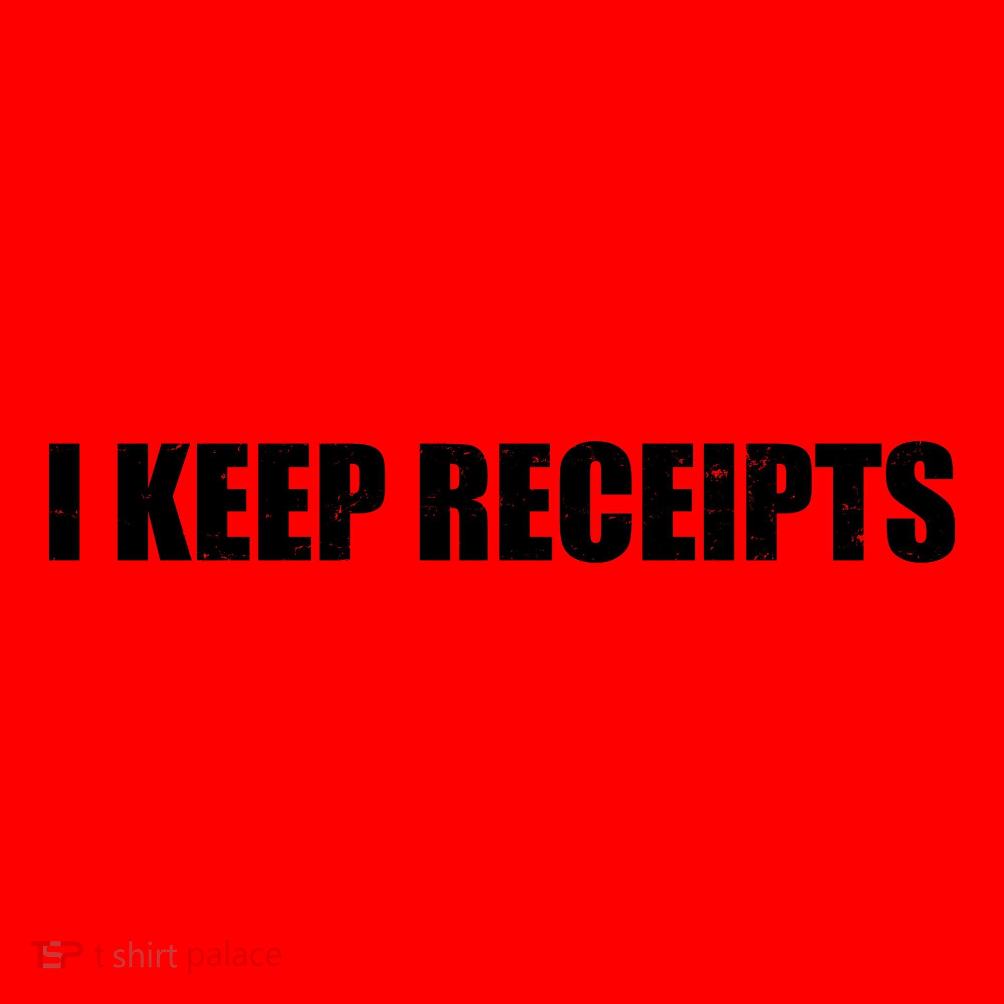 I Keep Receipts Santa Hat