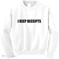 I Keep Receipts Kids Sweatshirt thumb 0