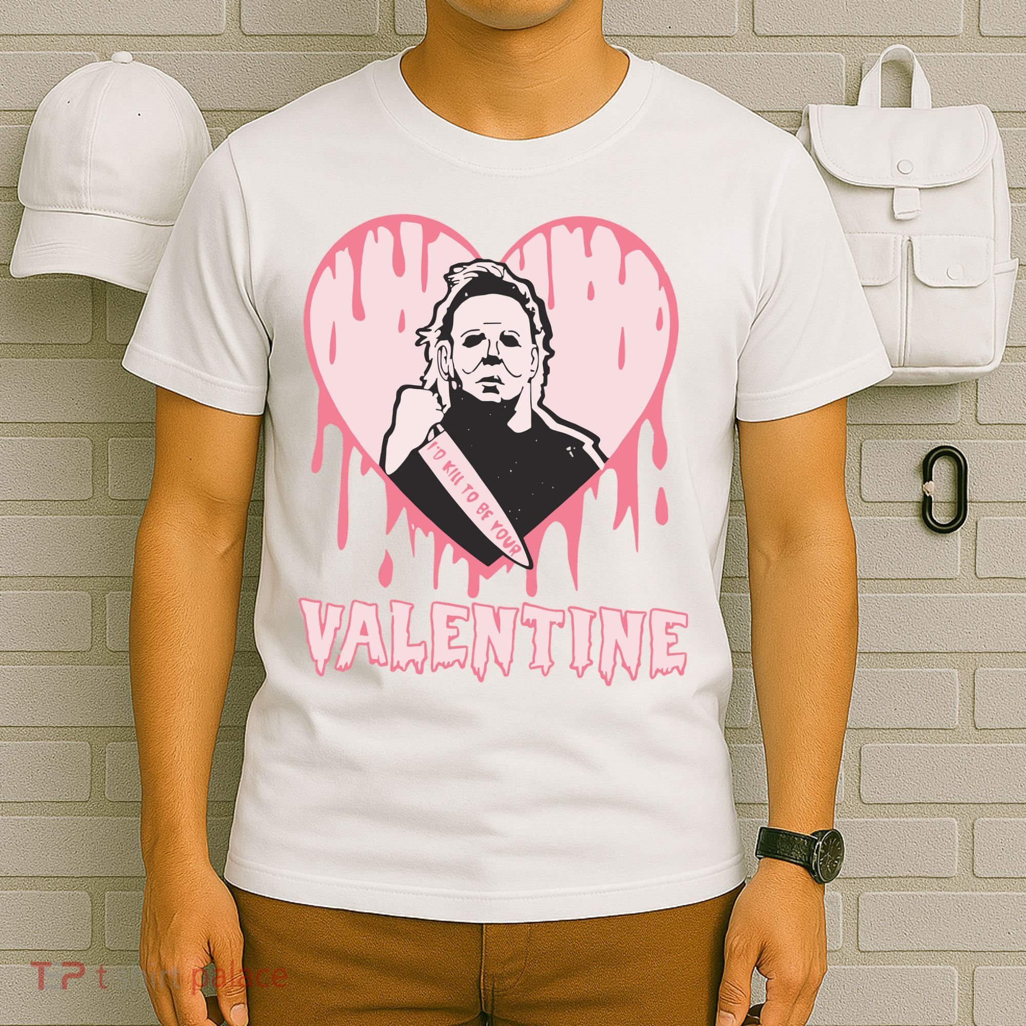 I'd Kill To Be Your Valentine Valentine's Day Horror Movie Character T-Shirt