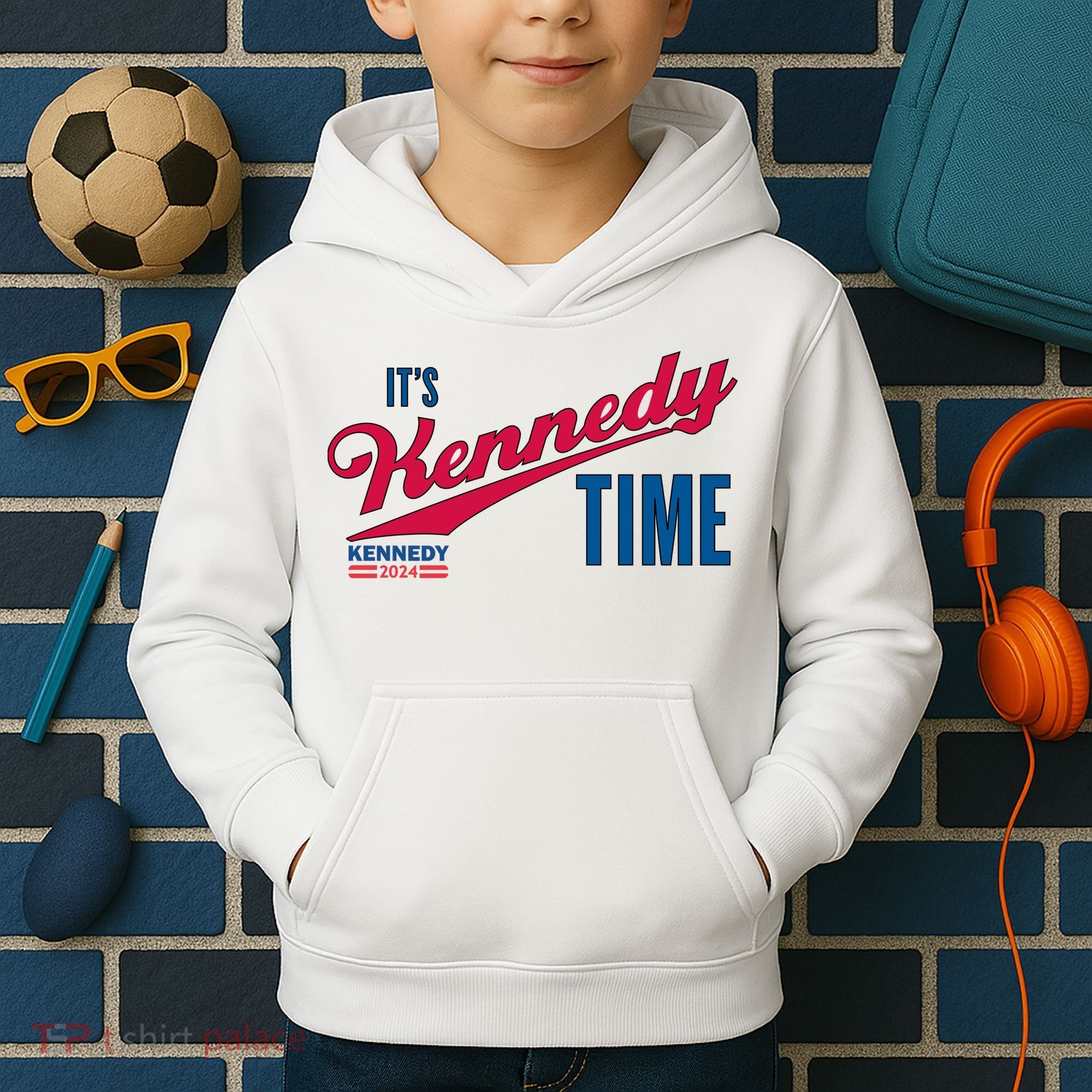 Its Kennedy Time RFK For President 2024 Kids Hoodie