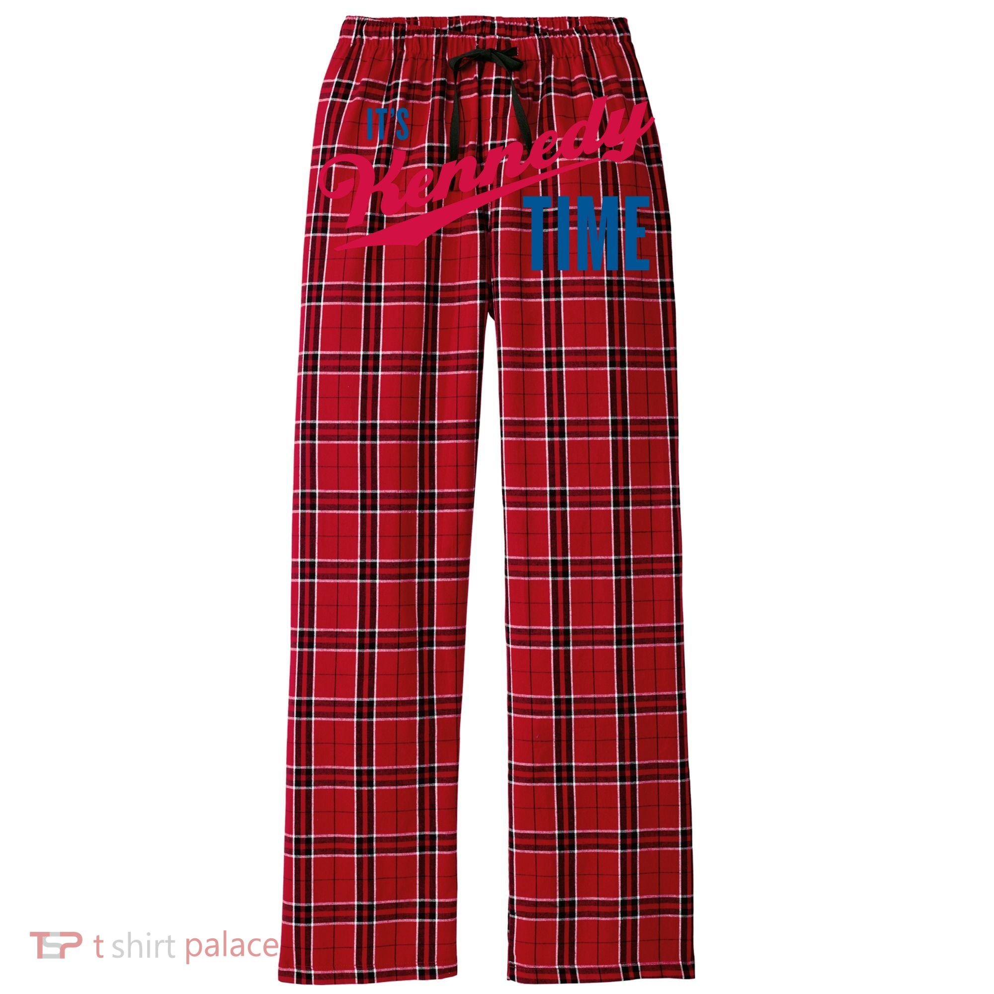 Its Kennedy Time RFK Jr. Women's Flannel Plaid Pajama Pants