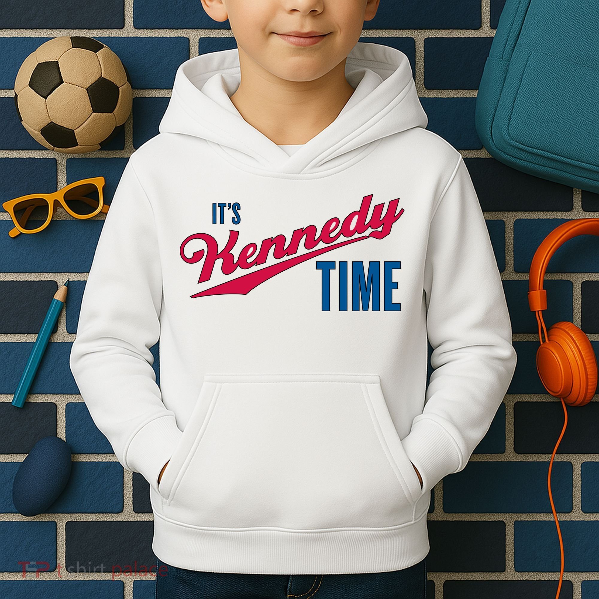 Its Kennedy Time RFK Jr. Kids Hoodie