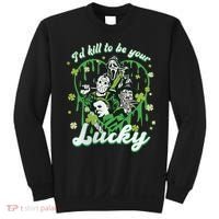 I'd Kill To Be Your Lucky Patrick's Day The Men Of Horror Sweatshirt thumb 0