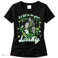 I'd Kill To Be Your Lucky Patrick's Day The Men Of Horror Women's T-Shirt thumb 0