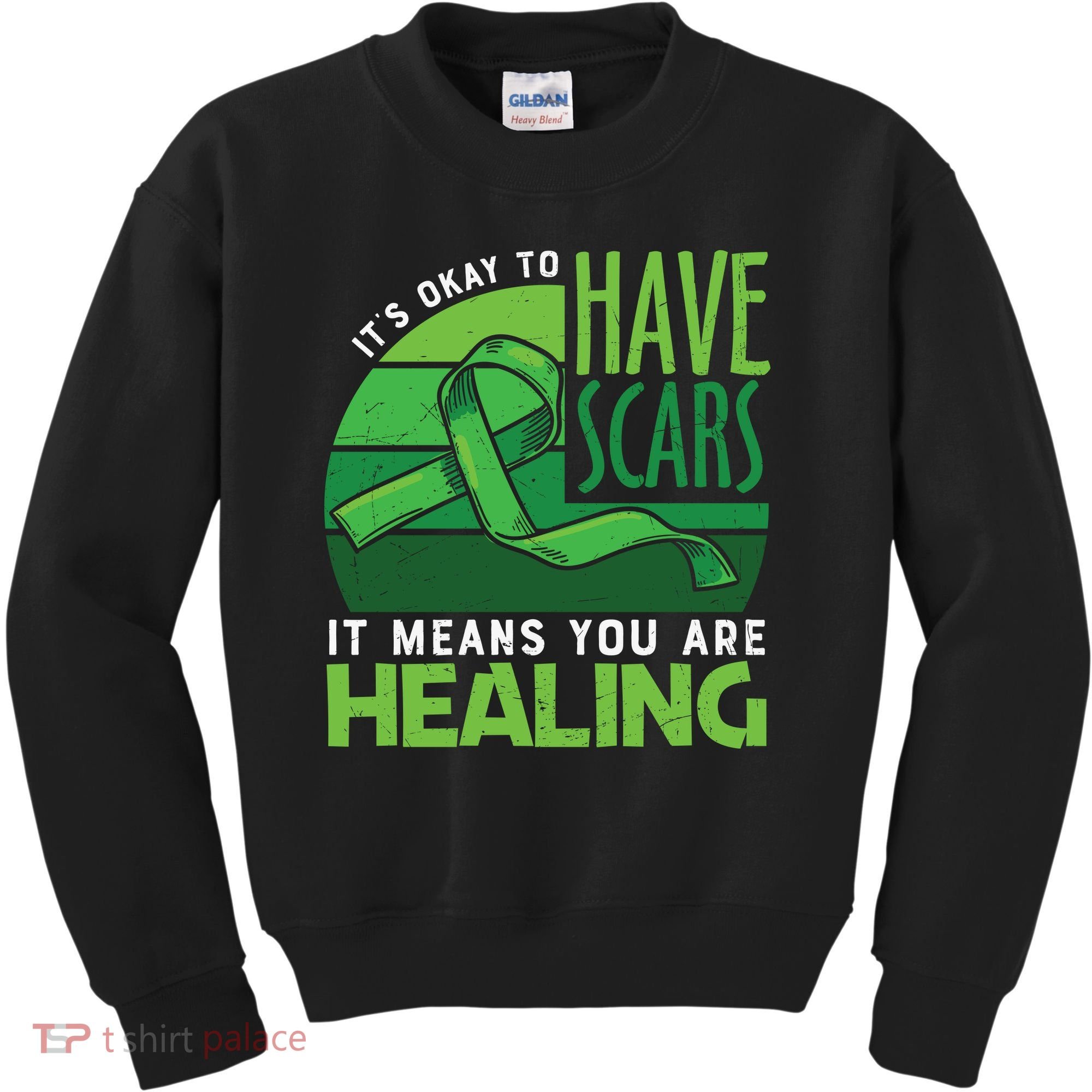 It's Kay To Have Scars It Means You Are Healing Mental Health Awareness Kids Sweatshirt