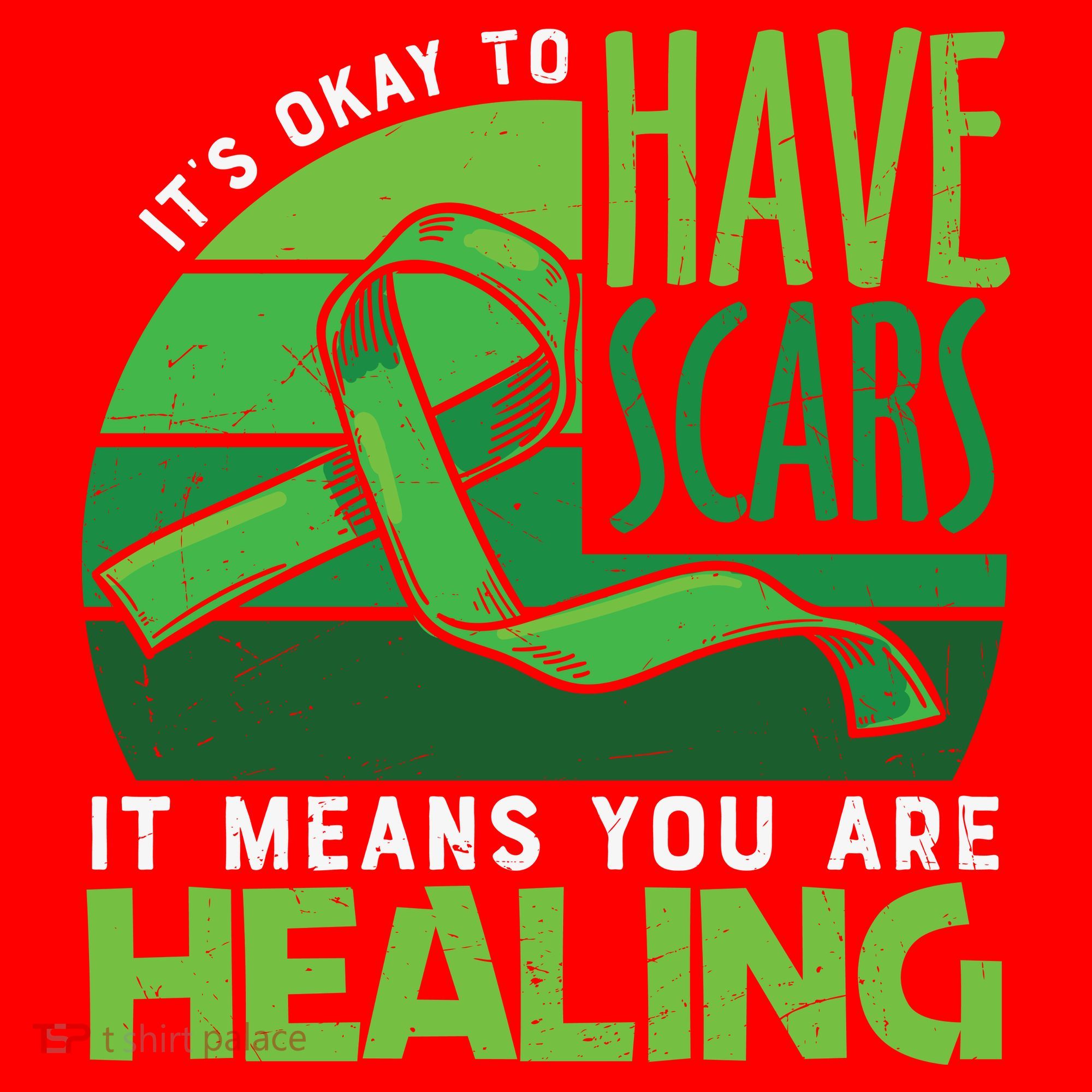 It's Kay To Have Scars It Means You Are Healing Mental Health Awareness Santa Hat