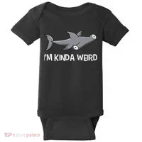 I'm Kinda Weird Hammerhead Shark Baby Bodysuit thumb 0