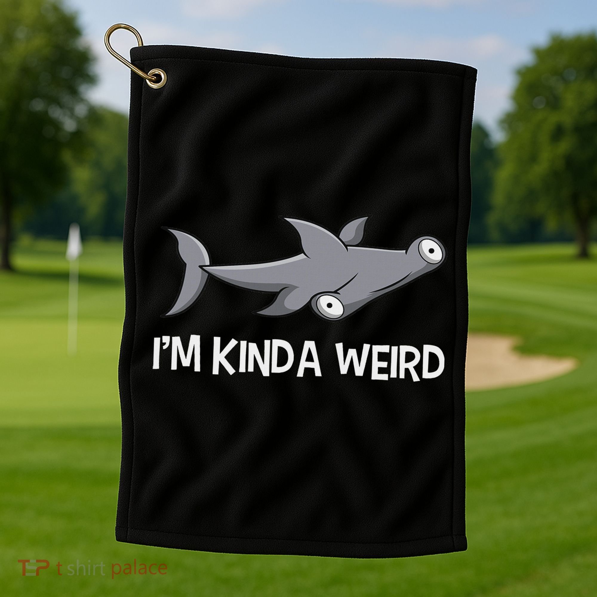 I'm Kinda Weird Hammerhead Shark Golf Towel