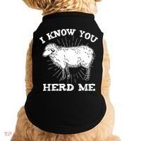 I Know You Herd Me Sheep Herder Farm Animal Shepherd Doggie Tank thumb 0