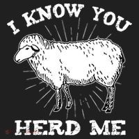I Know You Herd Me Sheep Herder Farm Animal Shepherd Golf Towel thumb 3