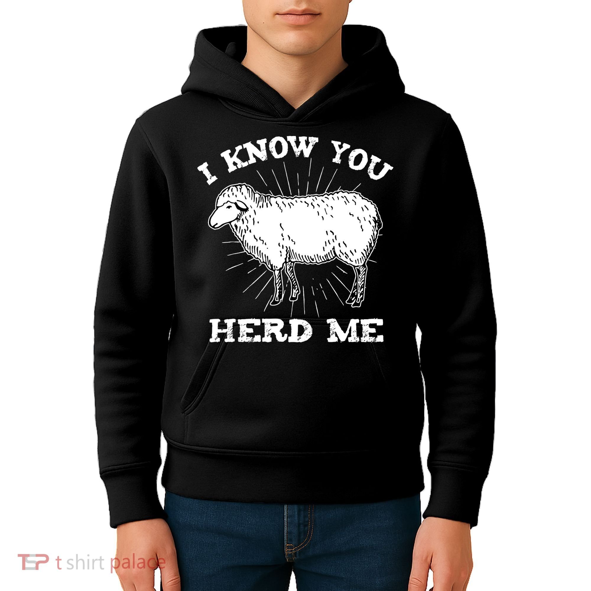 I Know You Herd Me Sheep Herder Farm Animal Shepherd Kids Hoodie